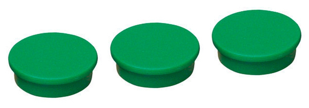 Bild von 10 stk. Magnete Ø= 25mm / grün (VPE=1 Stück)