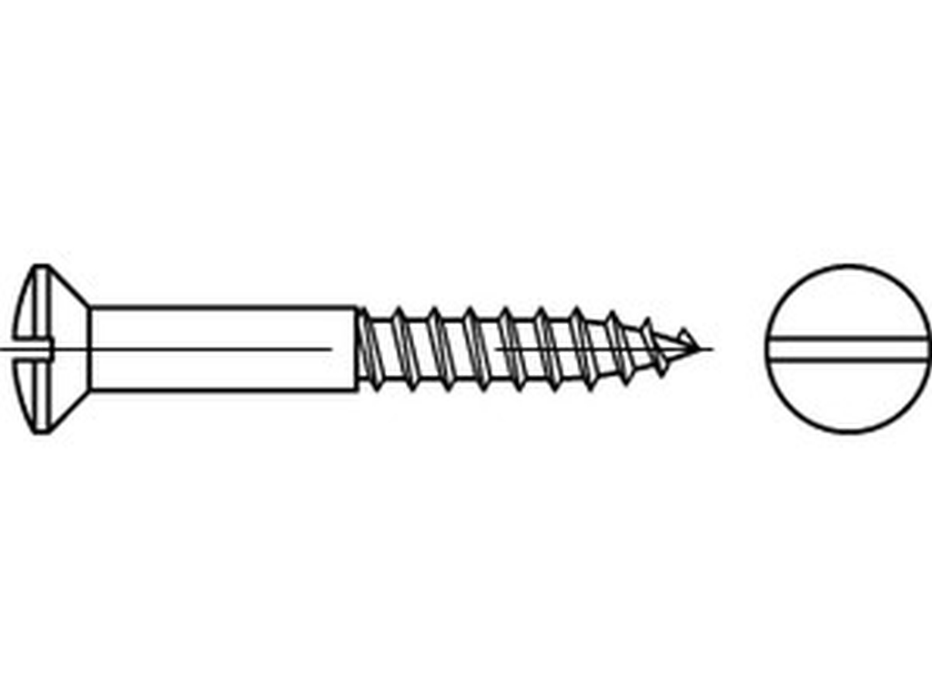 Bild für Kategorie DIN 95 Holzschraube mit Schlitz
