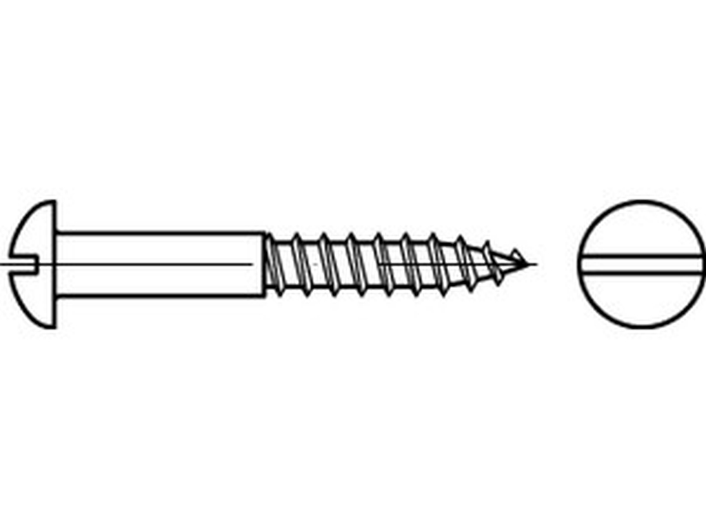Bild für Kategorie DIN 96 Holzschraube mit Schlitz