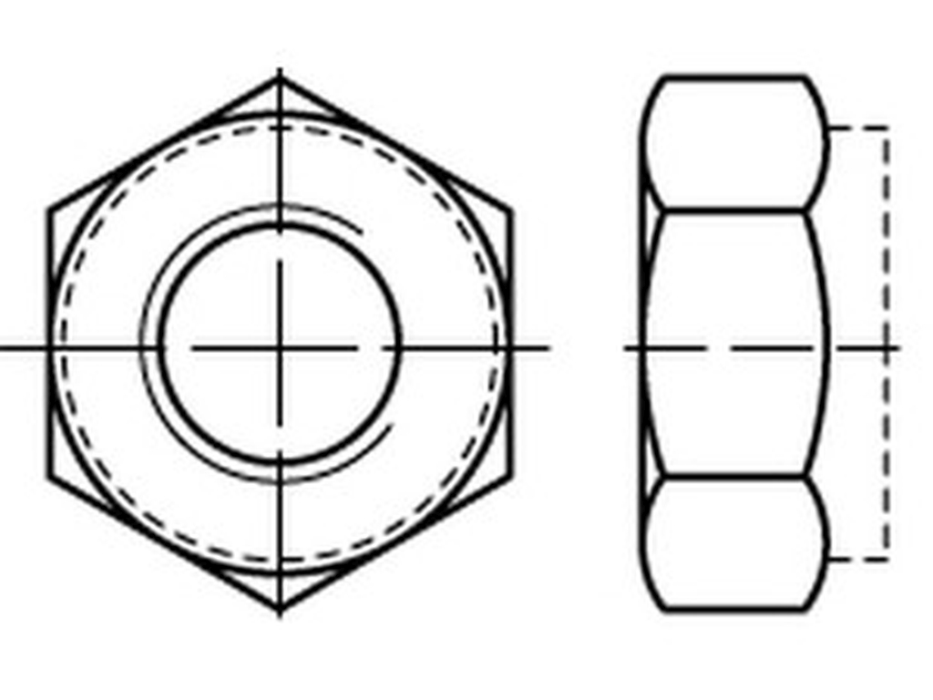 Bild für Kategorie Sechskant - Sicherungsmuttern - Ganzmetall (DIN 980, DIN 6925, ISO 7042, FG 10513)