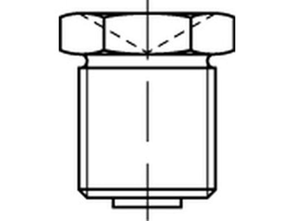 Bild von DIN 3405 Stahl M 6x1 (galv. verzinkt) Trichter-Schmiernippel - Pkg. (100) (VPE=100 Pkg. (100))