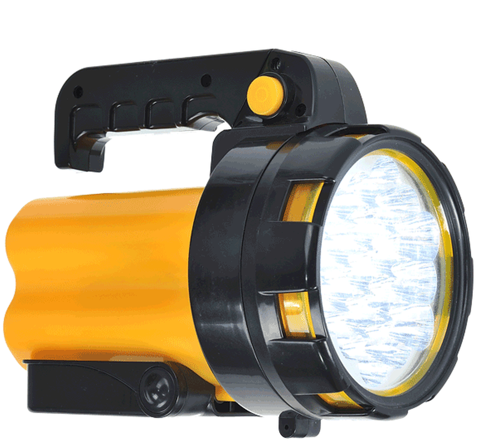 Bild von 19 LED Utility Taschenlampe / gelb/schwarz (VPE=1 Stück)