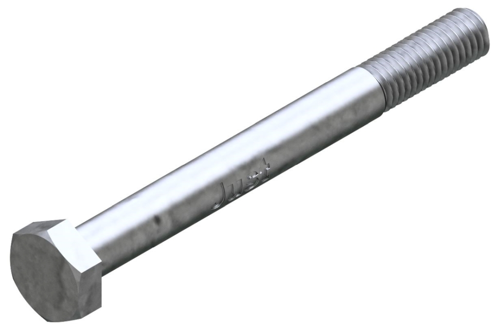 Bild von ähnl. DIN 601 (Bauschrauben mit Mutter CE) Stahl 4.8 - M 12 x 180 galv. verzinkt (Bauschrauben) (VPE=25 Pkg. (25))