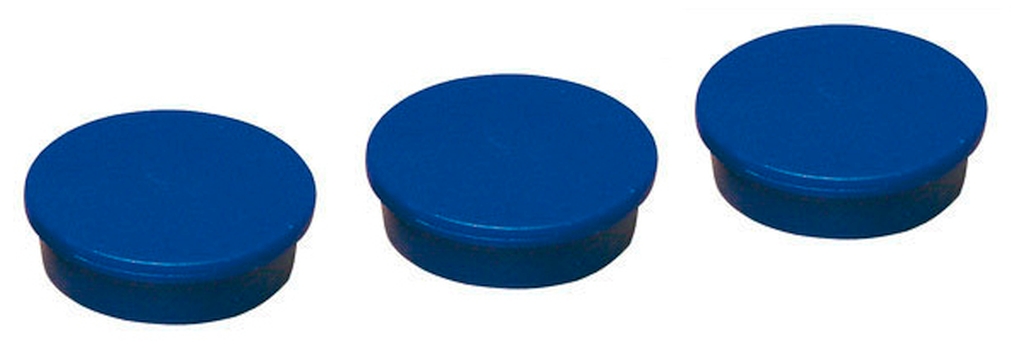 Bild von 10 stk. Magnete Ø= 25mm / blau (VPE=1 Stück)