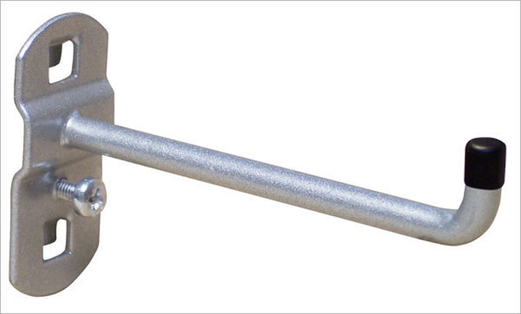 Bild von Werkzeughalter mit senkrechtem Hakenende 125mm  RAL 9006 (VPE=1 Stück)
