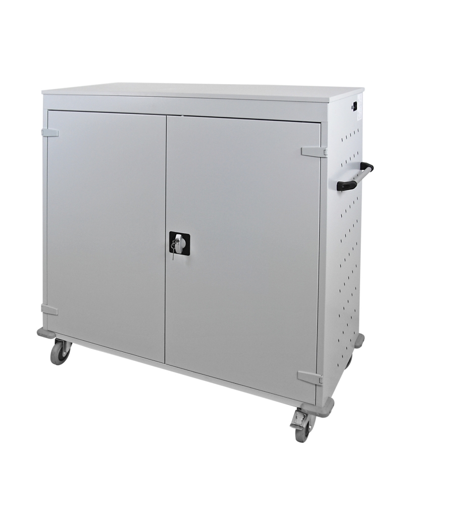 Bild von Notebook-Wagen mit 30 Fächer / Maße: HxBxT = 1250mm x 1310mm x 500mm (VPE=1 Stück)
