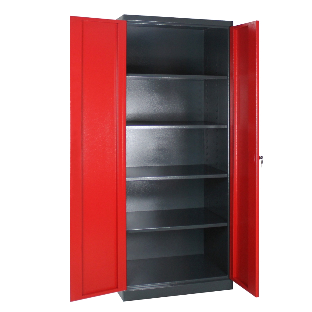Bild von Schrank XL-T / Korpus RAL 7016 / Tür RAL 3000 (VPE=1 Stück)