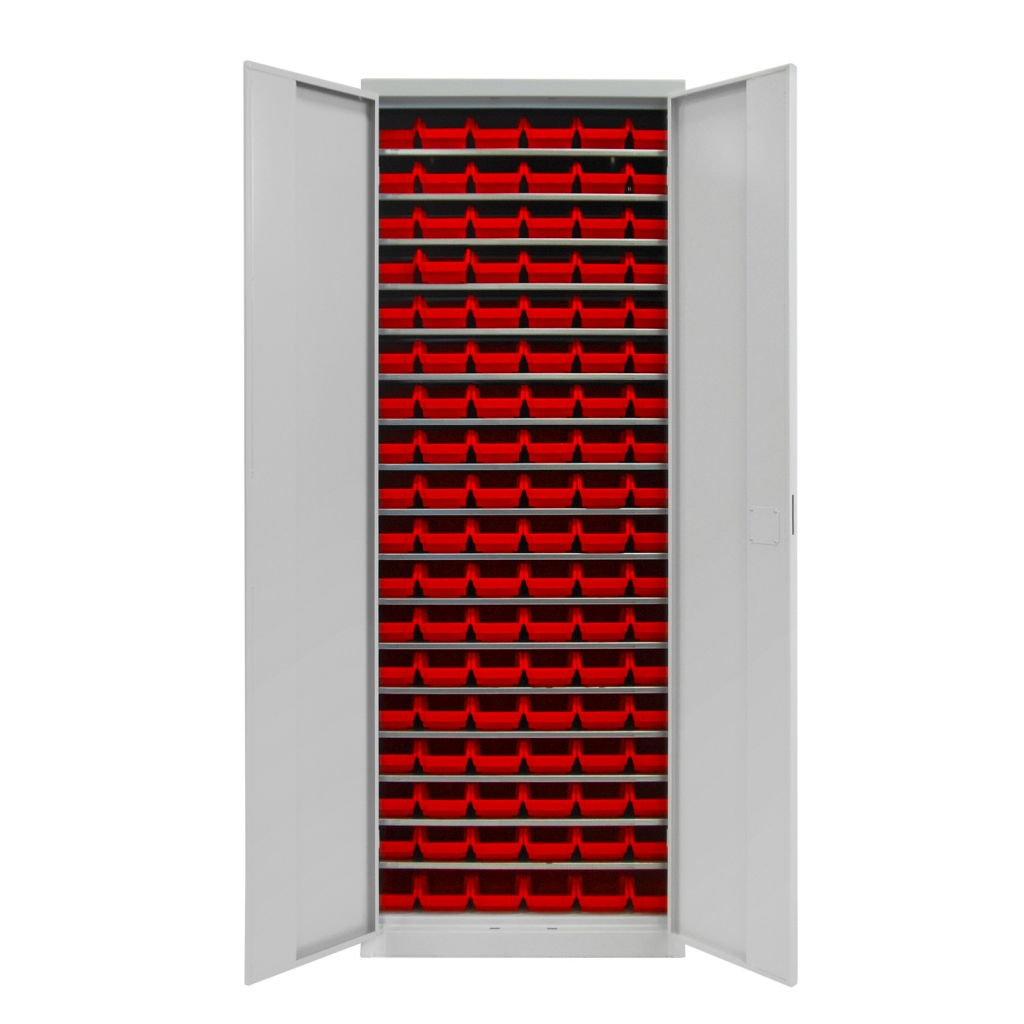 Bild von Flügeltürschrank mit 17 Fachböden + 108 Lk Größe 2L (VPE=1 Stück)