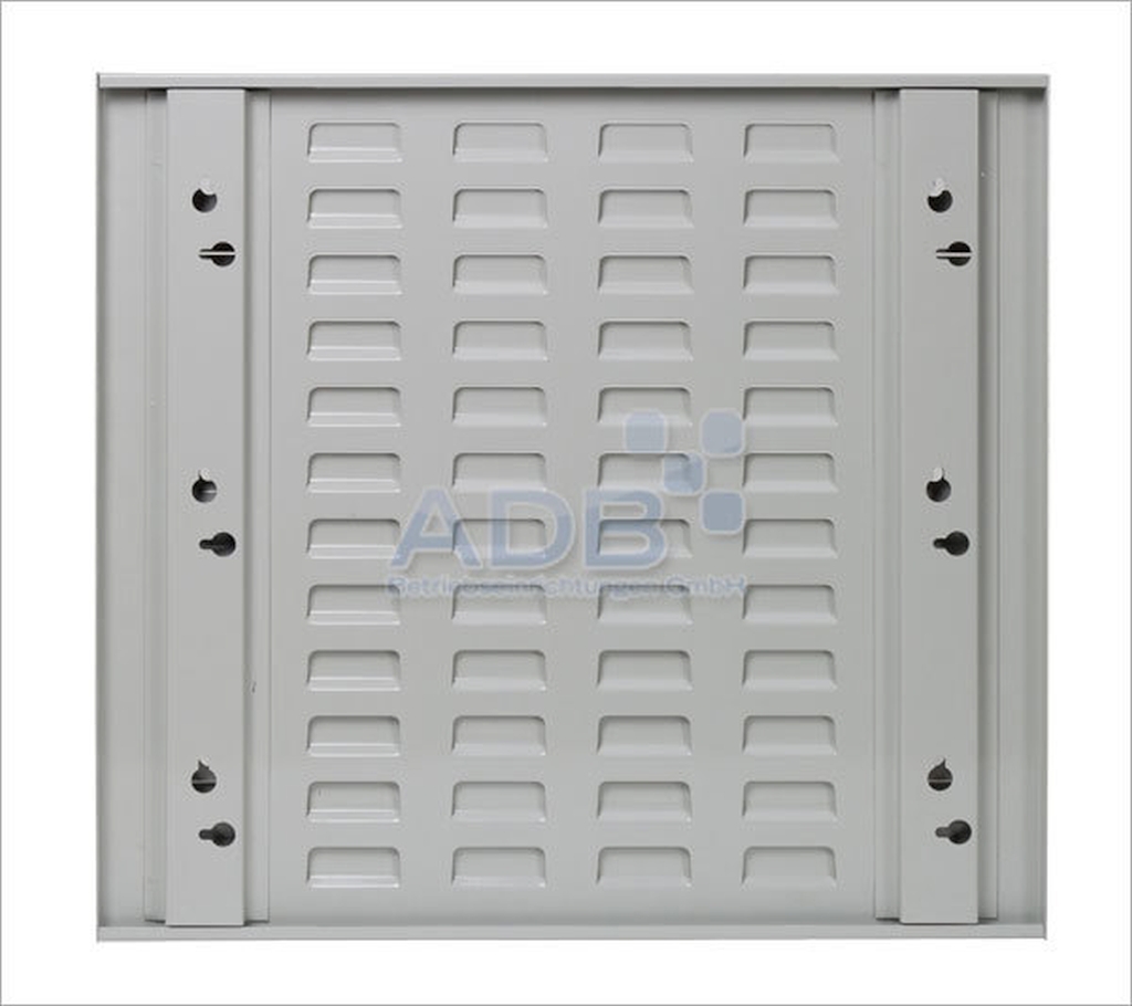 Bild von Schlitzplatte waagerecht / Maße:LxB = 493mm x 456mm / RAL 7035 (VPE=1 Stück)