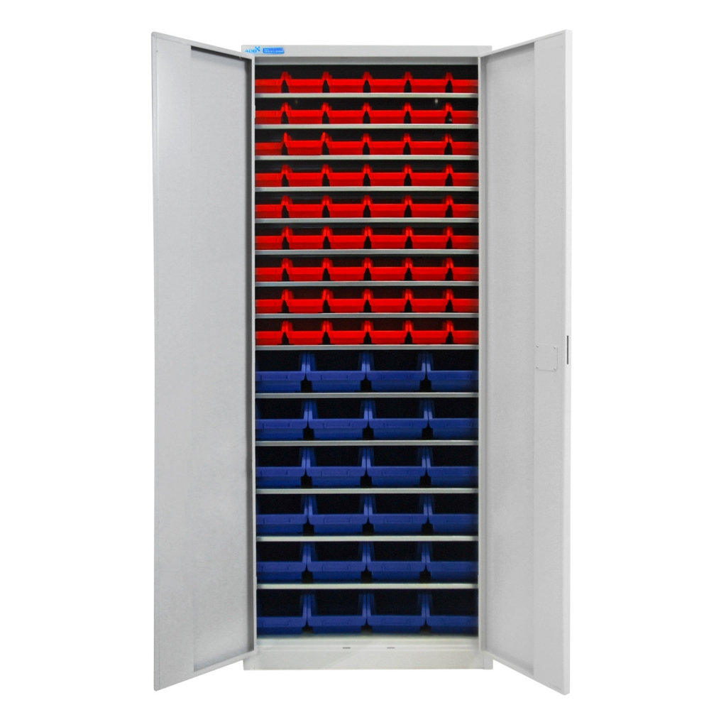 Bild von Flügeltürschrank mit 14 Fachböden + 24 Lk Gr. 3 + 54 Lk Gr. 2L (VPE=1 Stück)