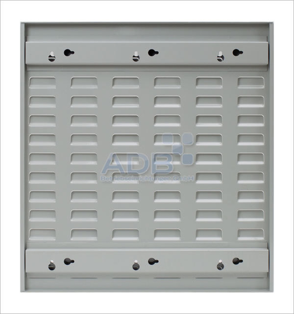 Bild von Schlitzplatte senkrecht / Maße:LxB = 493mm x 456mm / RAL 7035 (VPE=1 Stück)