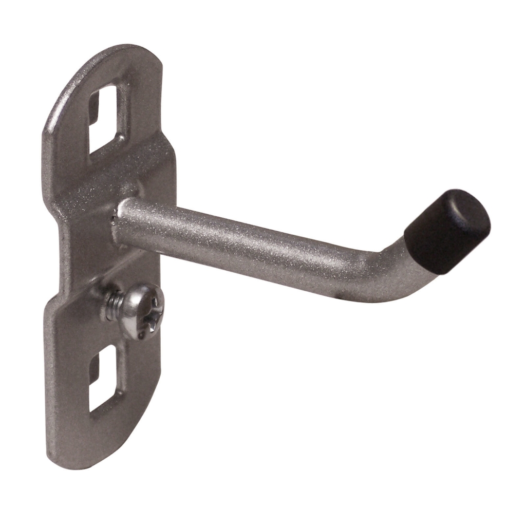 Bild von Werkzeughalter mit schrägem Hakenende 50mm  RAL 9006 (VPE=1 Stück)