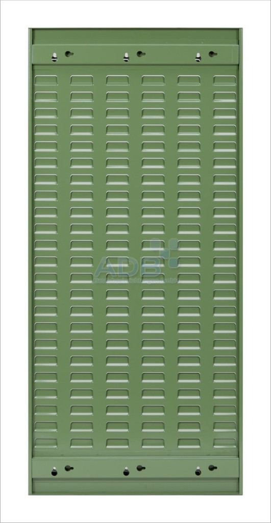 Bild von Schlitzplatte senkrecht / Maße:LxB = 987mm x 456mm / RAL 6011 (VPE=1 Stück)