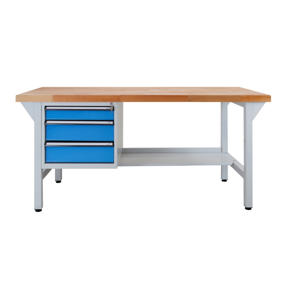 Bild von Werkbank mit Schubladenbox 3 SL 1500 (VPE=1 Stück)