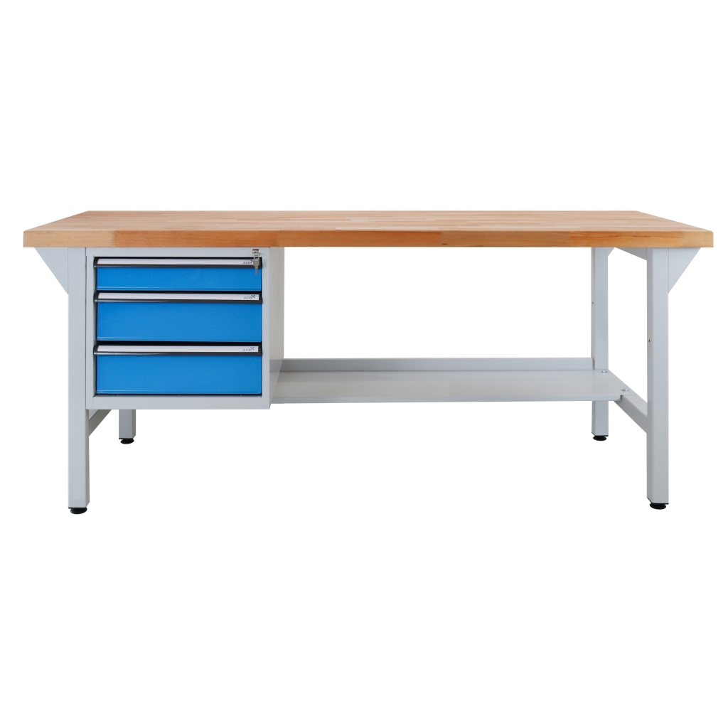Bild von Werkbank mit Schubladenbox 3 SL 2000 (VPE=1 Stück)