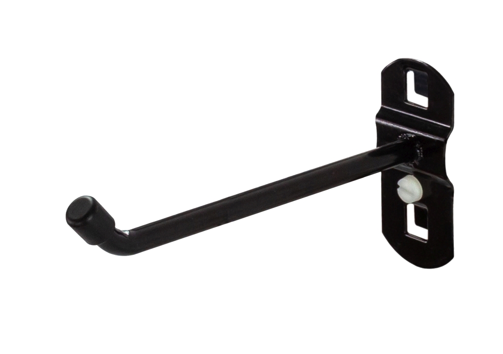 Bild von Werkzeughalter mit schrägem Hakenende 100mm RAL 9005 (VPE=1 Stück)
