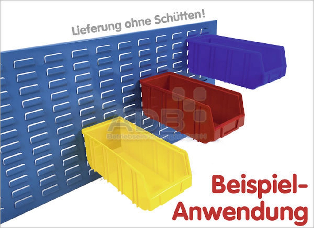 Bild von Schlitzplatte senkrecht / Maße:LxB = 1177mm x 456mm / RAL 7035 (VPE=1 Stück)