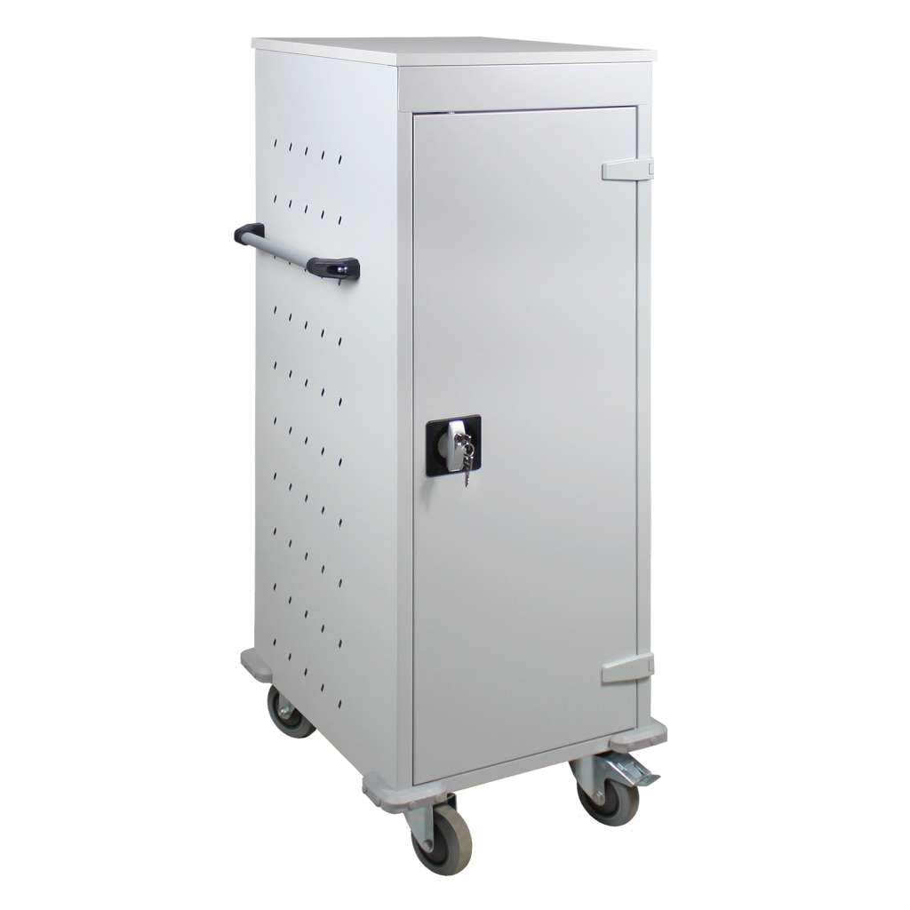 Bild von Notebook-Wagen mit 10 Fächer / Maße: HxBxT = 1250mm x 530mm x 500mm (VPE=1 Stück)