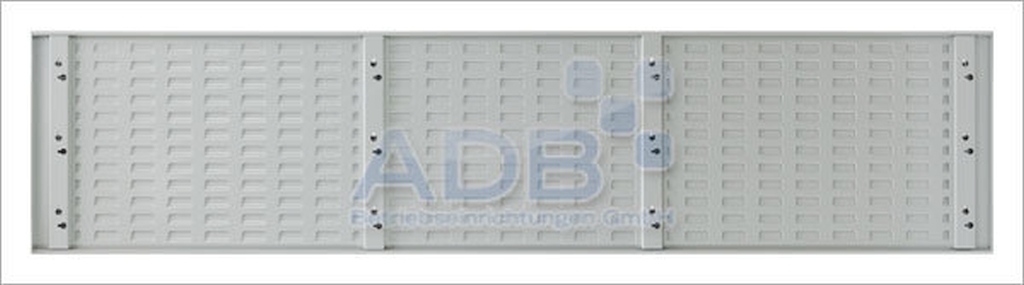Bild von Schlitzplatte waagerecht / Maße:LxB = 1975mm x 456mm / RAL 7035 (VPE=1 Stück)
