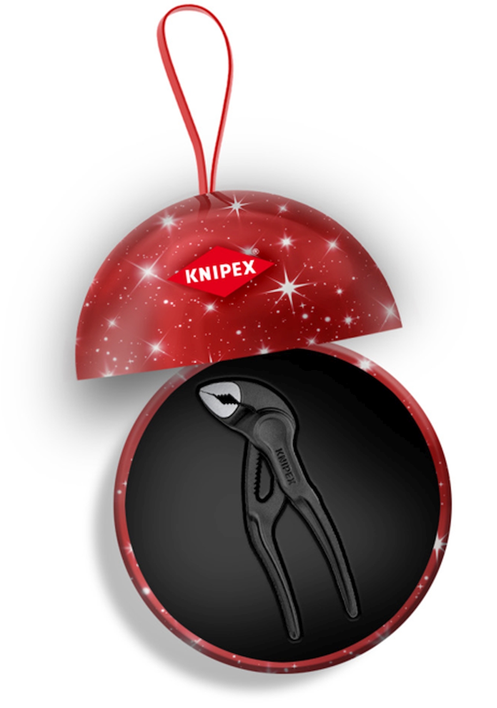 Bild von Knipex XMAS Wasserpumpenzange Cobra® XS in Weihnachtskugel (VPE=1 Stück)