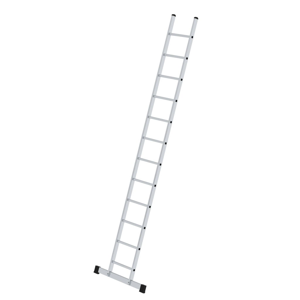 Bild von Sprossen-Anlegeleiter mit Standard-Traverse 12 Sprossen - Arbeitshöhe: 4700 mm (VPE=1 Stück)