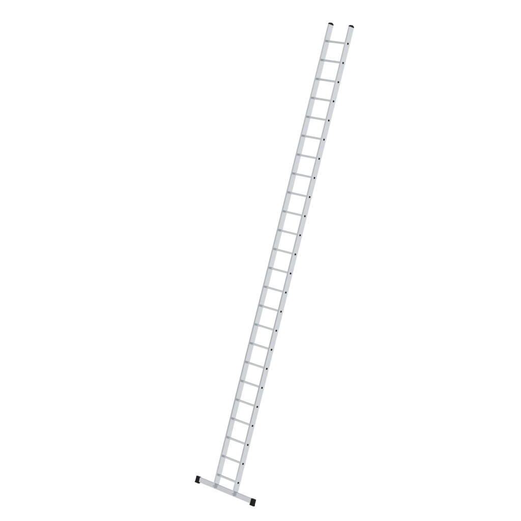 Bild von Sprossen-Anlegeleiter mit Standard-Traverse 24-Sprossen - Arbeitshöhe: 8100 mm (VPE=1 Stück)