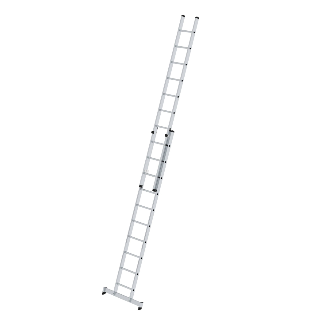 Bild von Sprossen-Schiebeleiter 2-teilig mit nivello®-Traverse 2x10 Sprossen - Arbeitshöhe: 6000 mm (VPE=1 Stück)