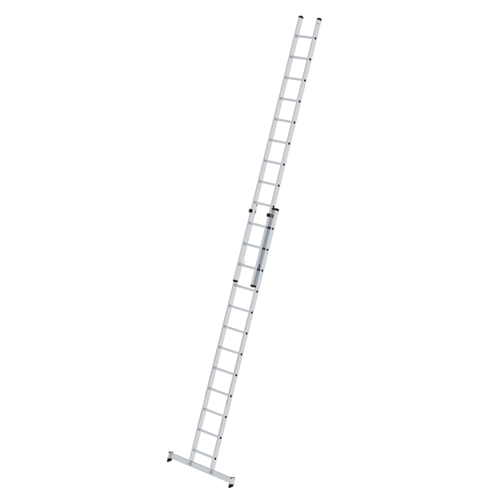 Bild von Sprossen-Schiebeleiter 2-teilig mit nivello®-Traverse 2x12 Sprossen - Arbeitshöhe: 7200 mm (VPE=1 Stück)