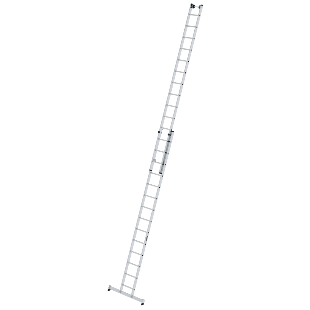 Bild von Sprossen-Schiebeleiter 2-teilig mit nivello®-Traverse 2x14 Sprossen - Arbeitshöhe: 8300 mm (VPE=1 Stück)