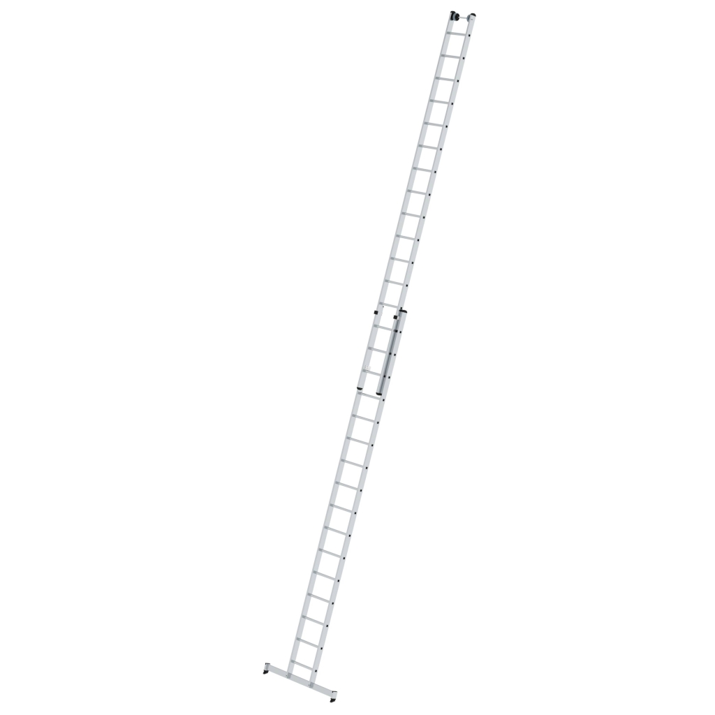 Bild von Sprossen-Schiebeleiter 2-teilig mit nivello®-Traverse 2x16 Sprossen - Arbeitshöhe: 9400 mm (VPE=1 Stück)