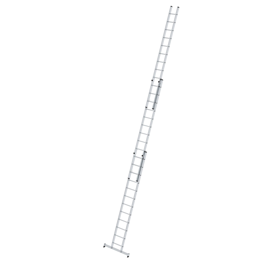 Bild von Sprossen-Schiebeleiter 3-teilig mit nivello®-Traverse 3x12 Sprossen - Arbeitshöhe: 9700 mm (VPE=1 Stück)