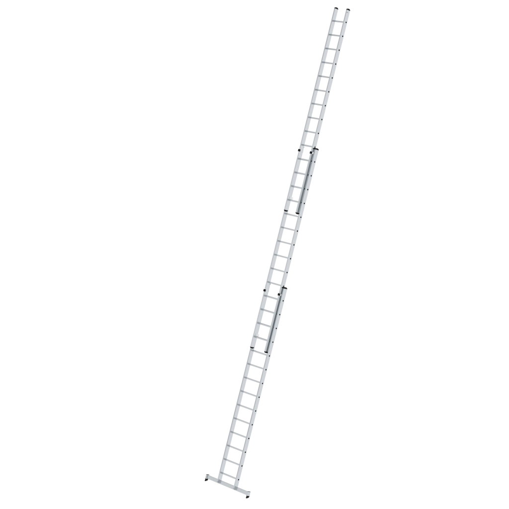 Bild von Sprossen-Schiebeleiter 3-teilig mit nivello®-Traverse 3x14 Sprossen - Arbeitshöhe: 10800 mm (VPE=1 Stück)