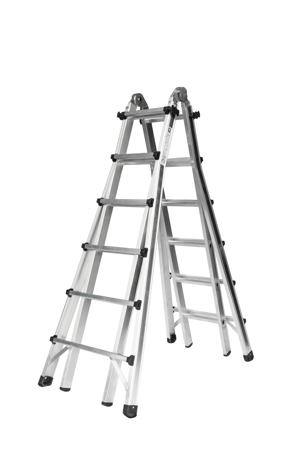 Bild von Teleskopleiter 4-teilig ohne Traverse 4x6 Sprossen (VPE=1 Stück)