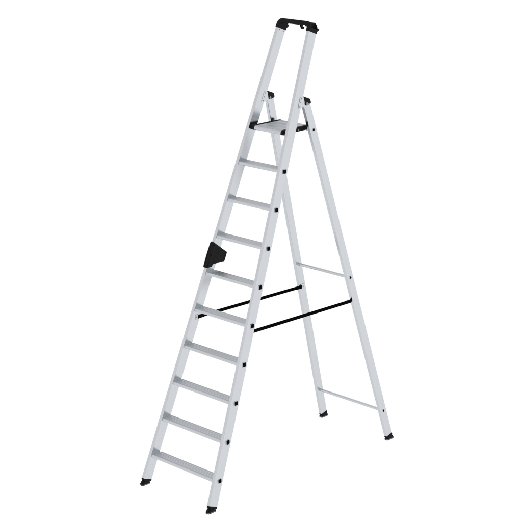 Bild von Stufen-Stehleiter einseitig begehbar 10 Stufen - Arbeitshöhe: 4350 mm (VPE=1 Stück)
