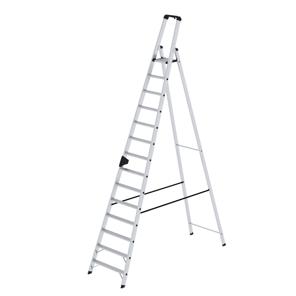 Bild von Stufen-Stehleiter einseitig begehbar 14 Stufen - Arbeitshöhe: 5250 mm (VPE=1 Stück)
