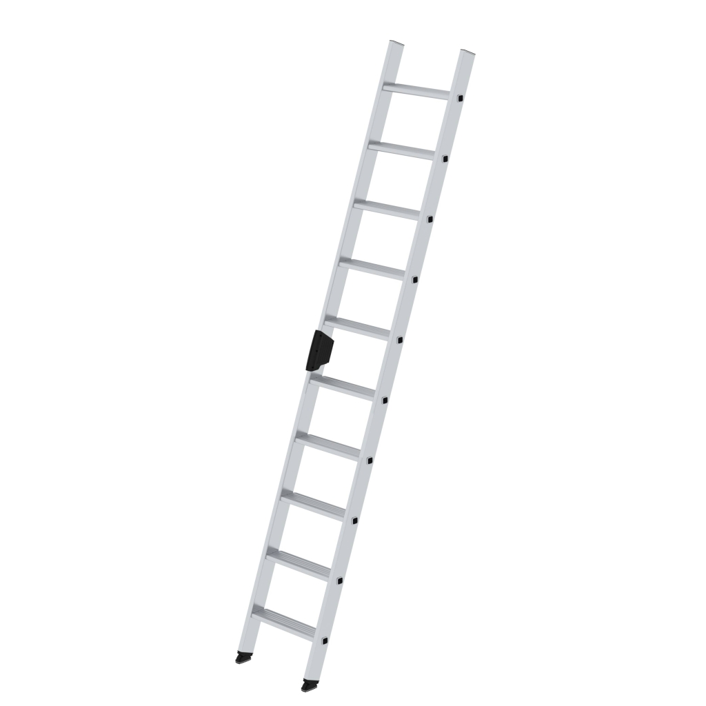 Bild von Stufen-Anlegeleiter ohne Traverse 10 Stufen - Arbeitshöhe: 3800 mm (VPE=1 Stück)