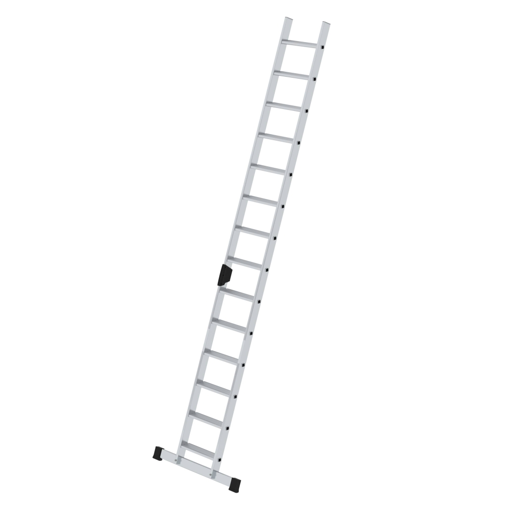 Bild von Stufen-Anlegeleiter mit Standard-Traverse 14 Stufen - Arbeitshöhe: 4800 mm (VPE=1 Stück)