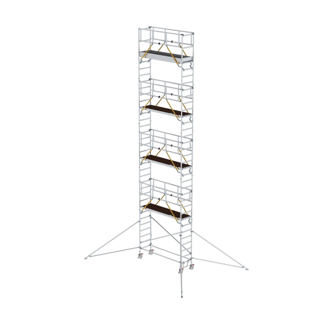 Bild von Rollgerüst SG 0,75 x 2,45 m mit Ausleger Plattformhöhe 9,51 m - Arbeitshöhe: 11510 mm (VPE=1 Stück)