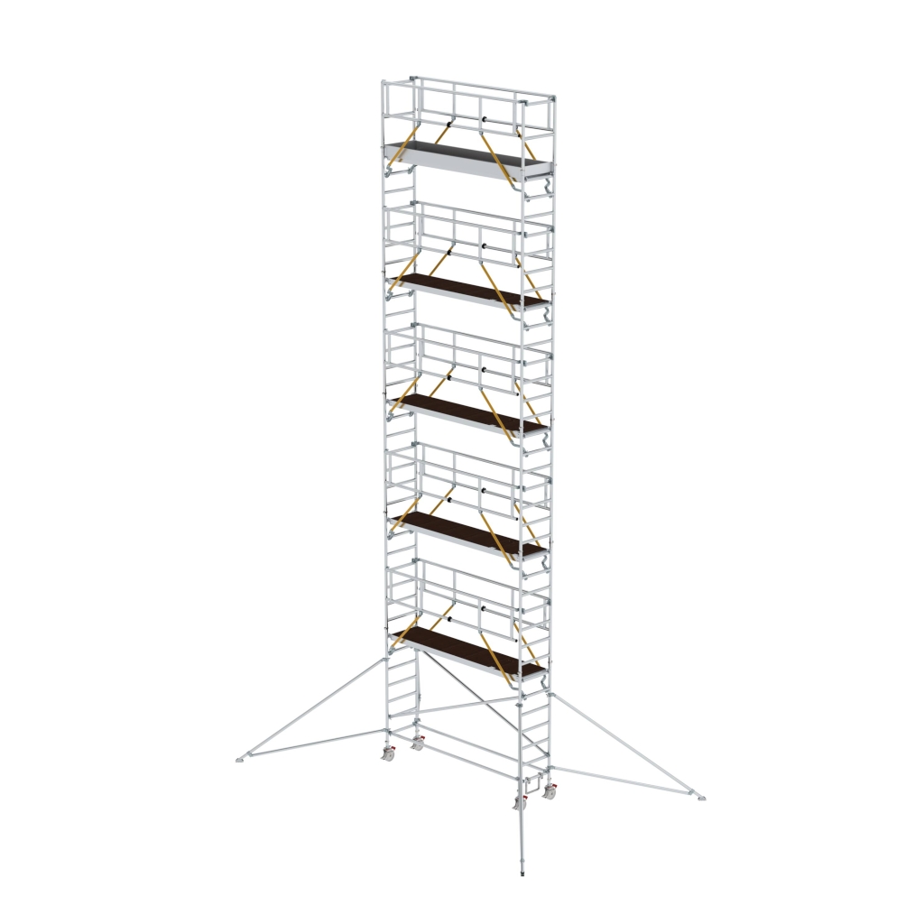 Bild von Rollgerüst SG 0,75 x 3,0 m mit Ausleger Plattformhöhe 10,35 m - Arbeitshöhe: 12350 mm (VPE=1 Stück)