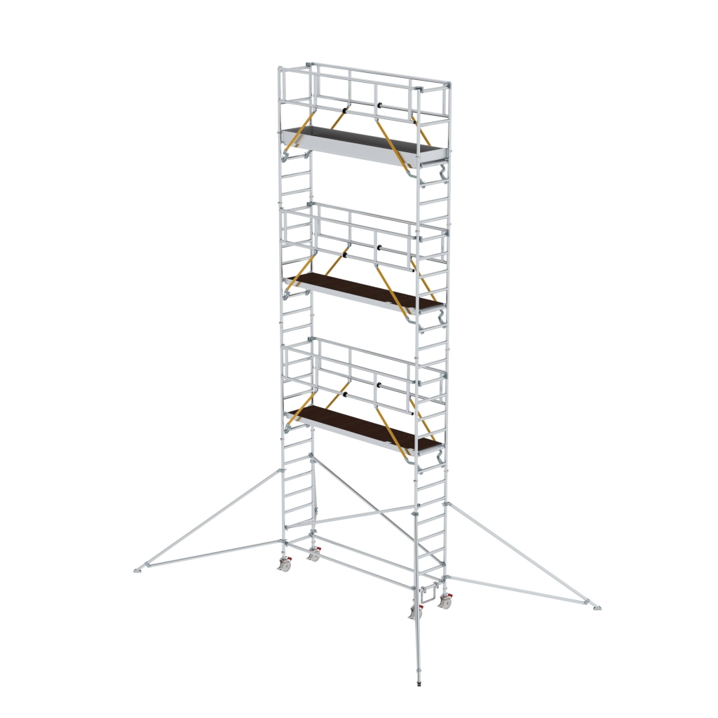Bild von Rollgerüst SG 0,75 x 3,0 m mit Ausleger Plattformhöhe 7,55 m - Arbeitshöhe: 9550 mm (VPE=1 Stück)