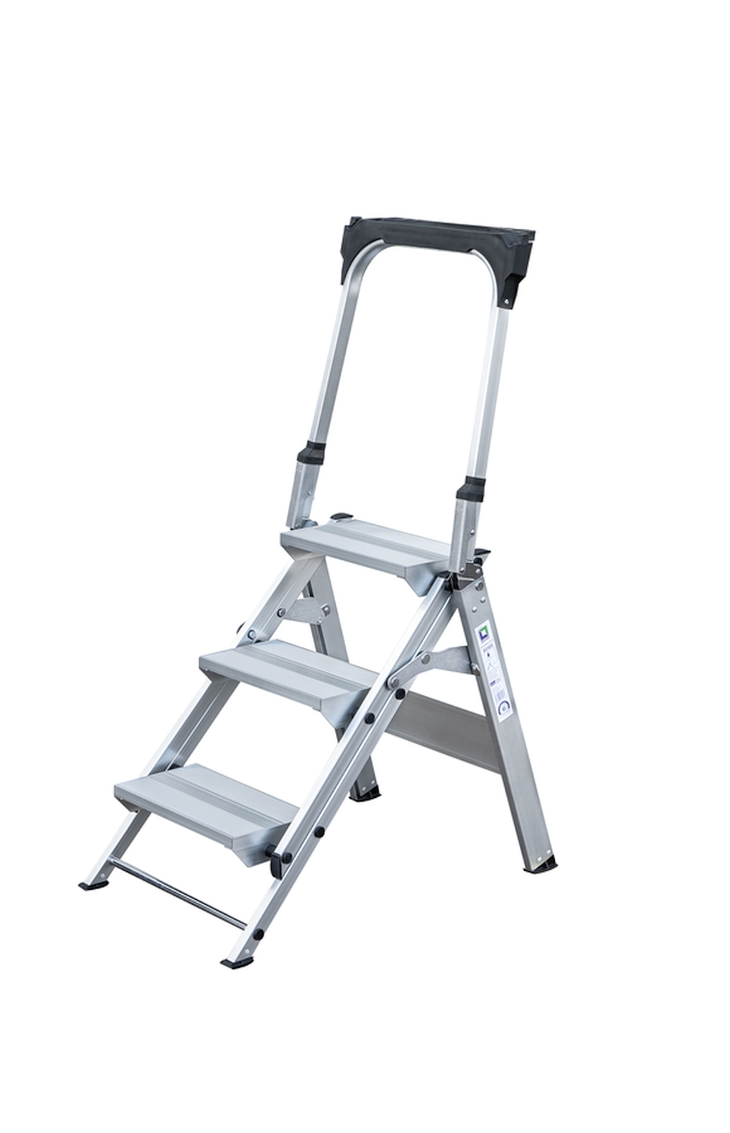 Bild von Klapptreppe mit Haltebügel 3 Stufen - Arbeitshöhe: 2700 mm (VPE=1 Stück)