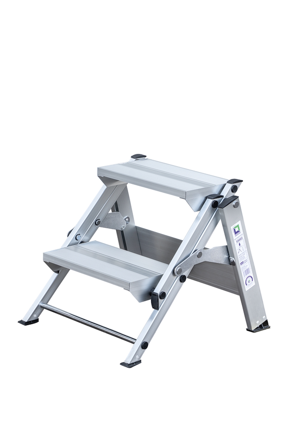 Bild von Klapptreppe 2 Stufen - Arbeitshöhe: 2400 mm (VPE=1 Stück)