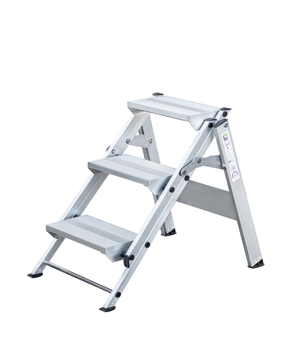 Bild von Klapptreppe 3 Stufen - Arbeitshöhe: 2700 mm (VPE=1 Stück)