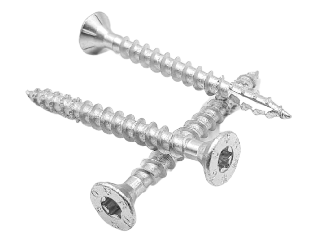 Bild von Holzbauschrauben Senkkopf -Stahl - 4x60/30 -T20   galv. verzinkt - Holzbau - Senkkopf  4 mm (VPE=200 Pkg. (200))