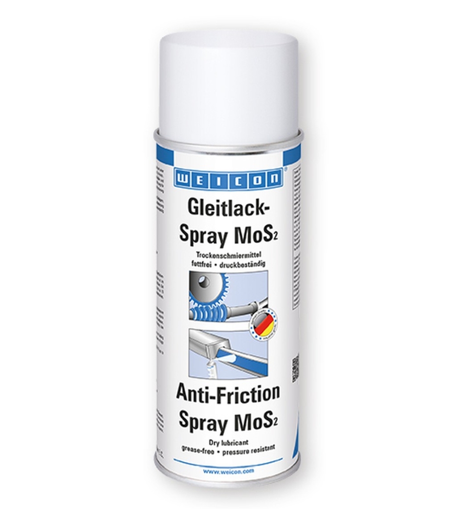 Bild von WEICON Gleitlack-Spray MoS2 400 ml (VPE=1 Stück)