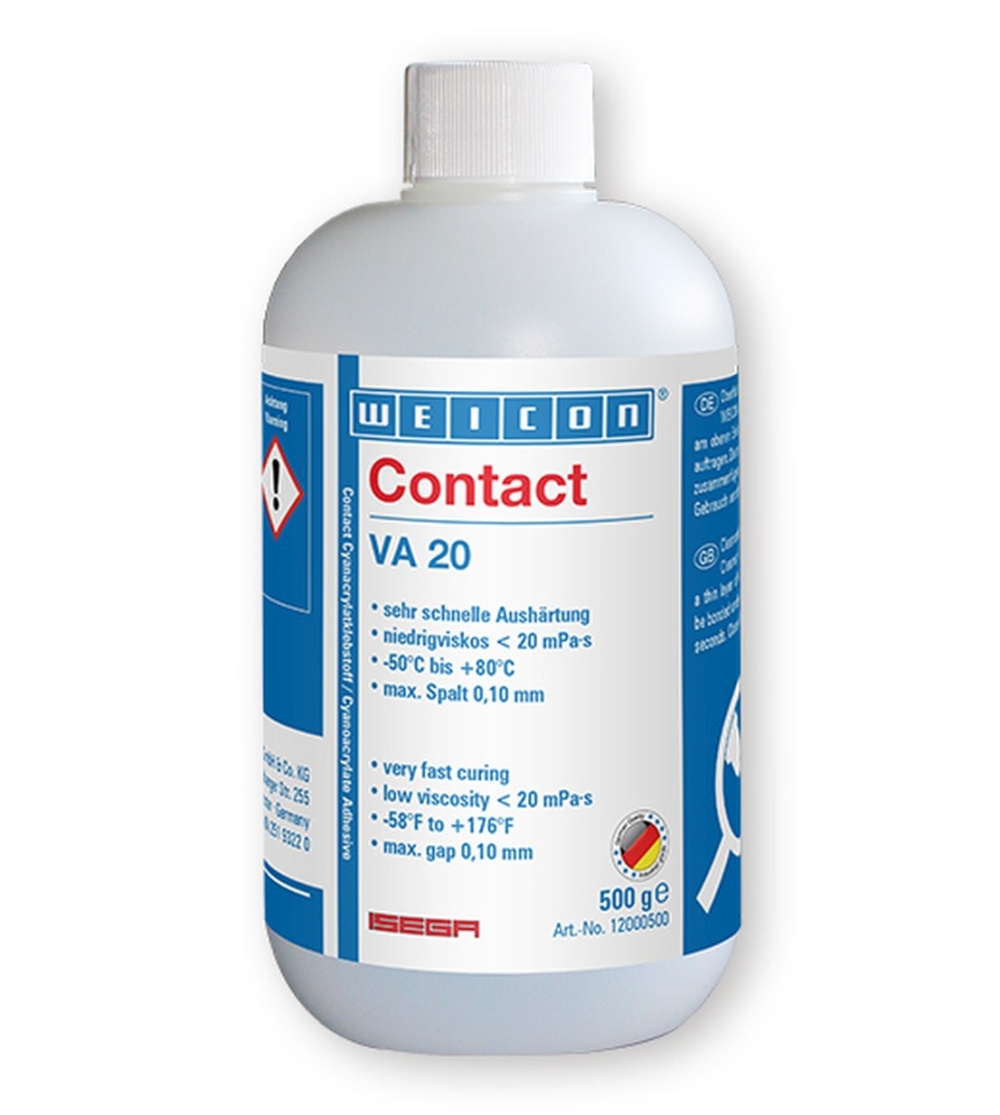 Bild von WEICON Contact VA 20 Cyanacrylat-Klebstoff 500 g (VPE=1 Stück)