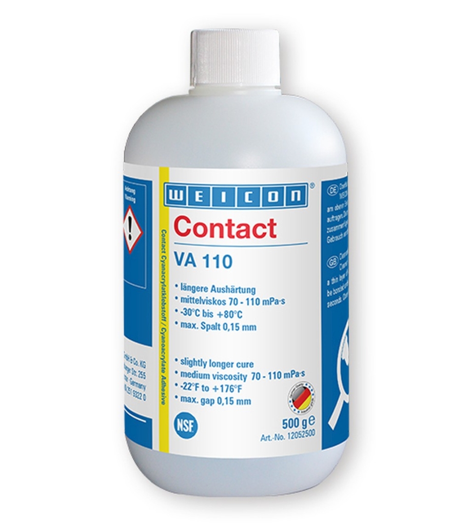 Bild von WEICON Contact VA 110 Cyanacrylat-Klebstoff 500 g (VPE=1 Stück)