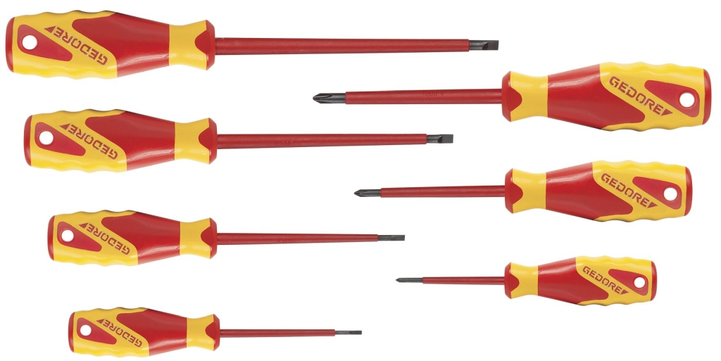 Bild von Gedore - VDE-Schraubendreher-Satz 7teilig IS 2,5-6,5 PH 0-2 (VPE=1 Stück)