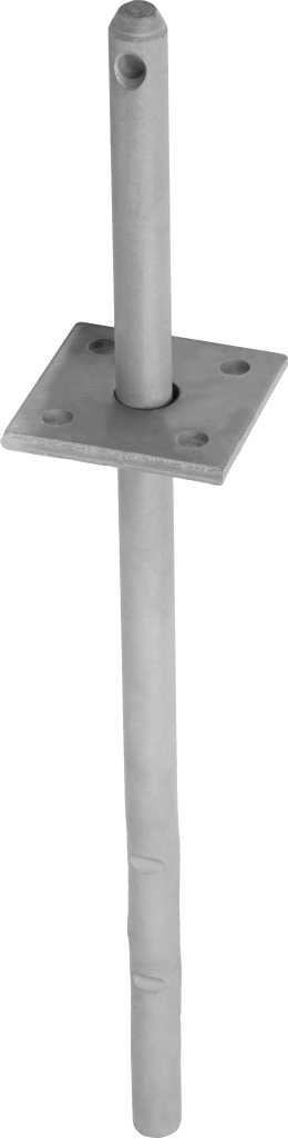 Bild von GH-Stützenfuß Typ D in Beton Auflage: 100x100x6 Dorn 20x120+342mm (VPE=1 Stück)