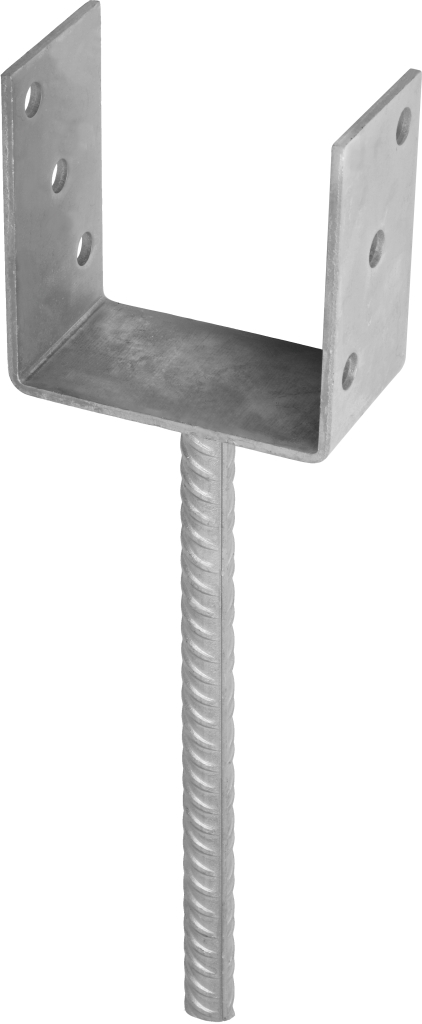 Bild von GH-Stützenfuß U60 in Beton LW 81 mm Riffel 20x250 mm (VPE=1 Stück)